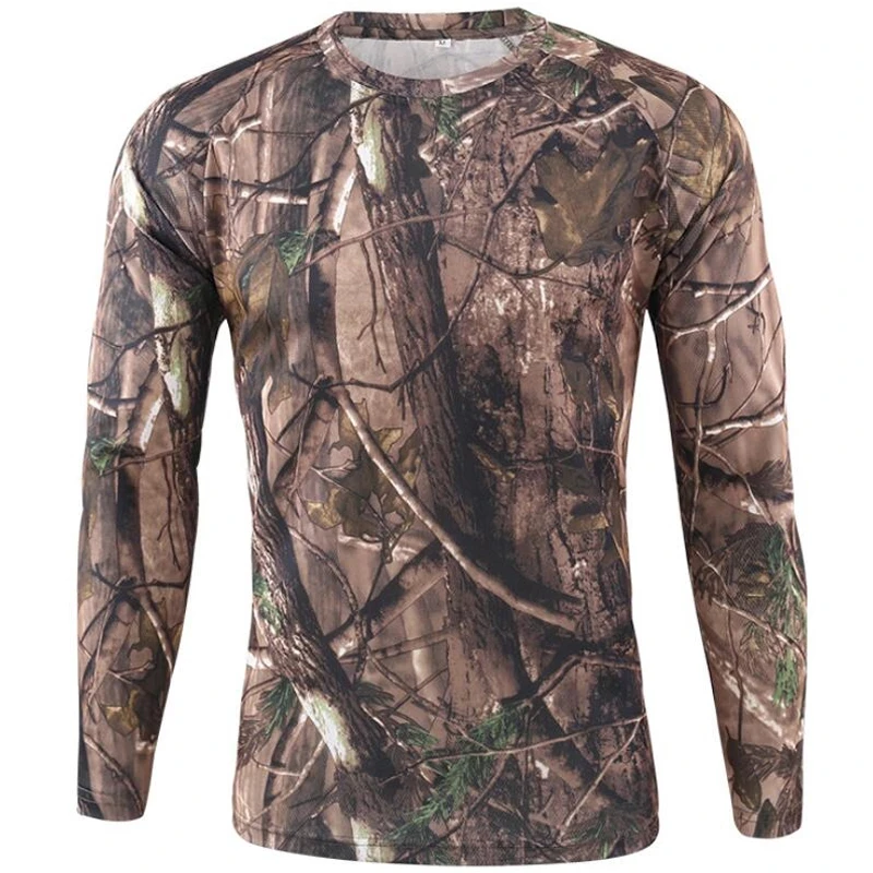 Hunting Outdoor Clothing Brands - Pop Camouflage T-shirt met lange mouwen
