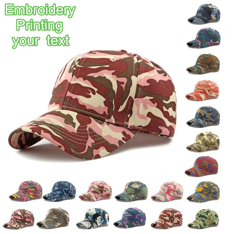 Outdoor Hunting Logo - Unisex camouflage verstelbare baseball caps marine