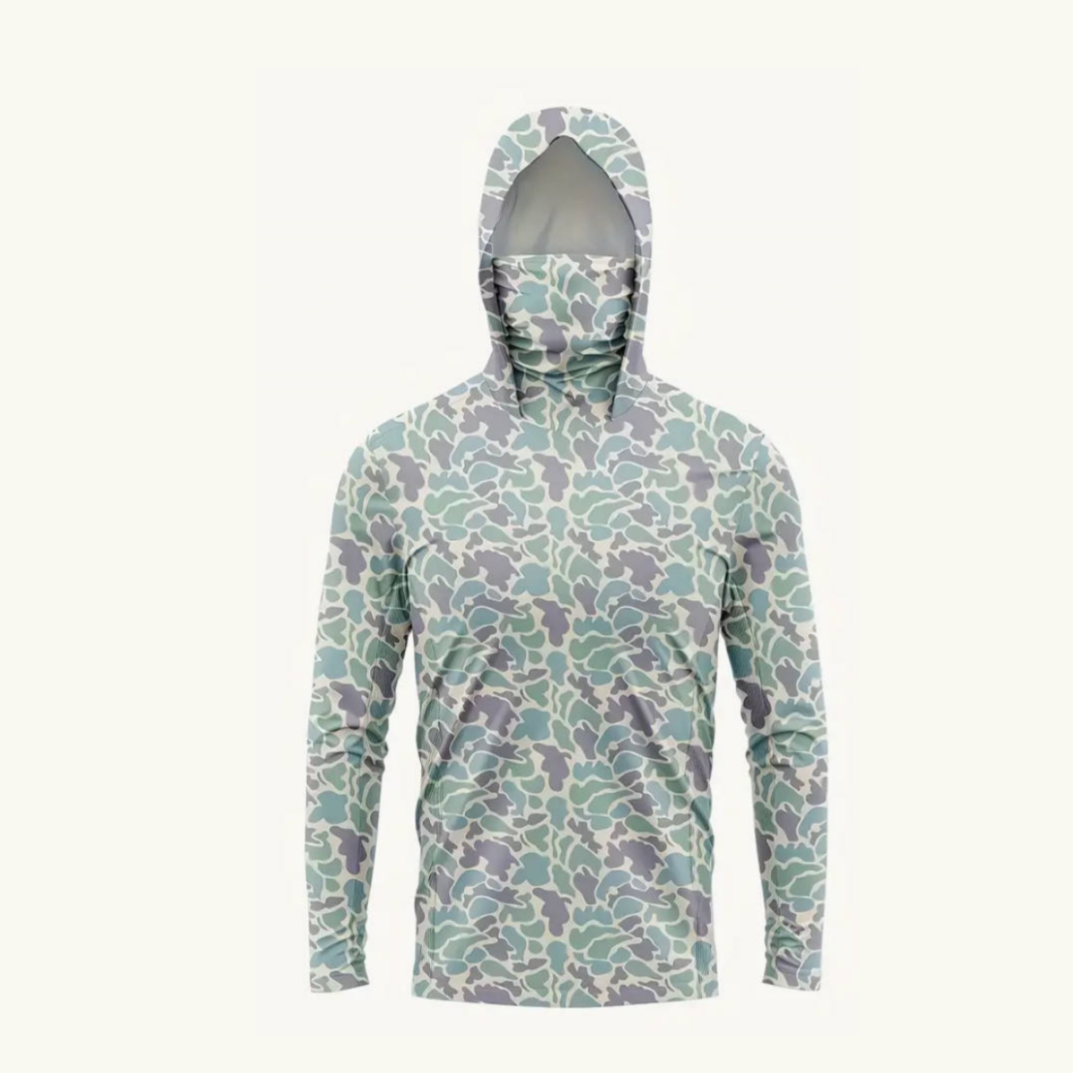 Hunting & Outdoor Supplies Photos - Heren UPF50+ Zonbeschermende Vissershirt met Gezichtsmasker