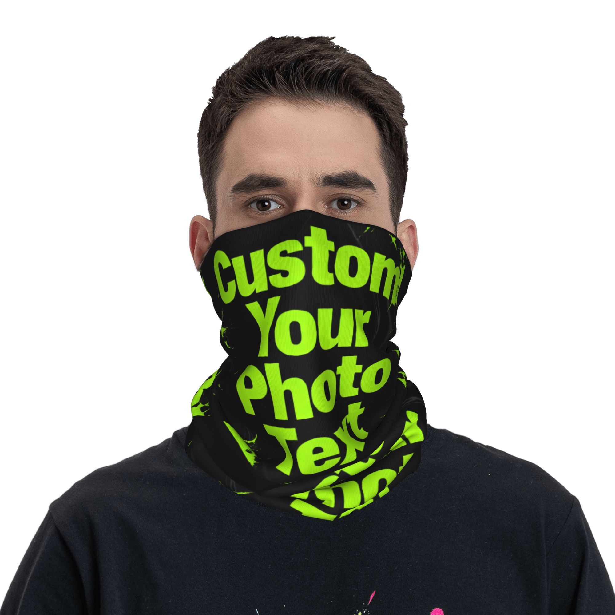 Outdoor Hunting Logo - Aangepaste aangepaste foto-logo tekst bandana nekwarmer
