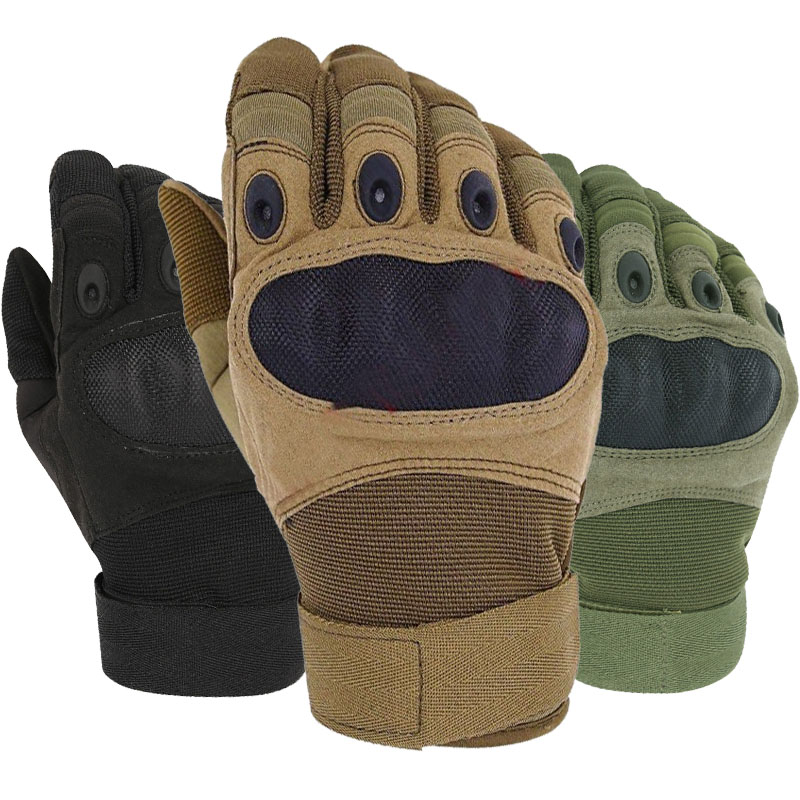 Tactische handschoenen met aan - Outdoor Hunting Logo recensie en prijs
