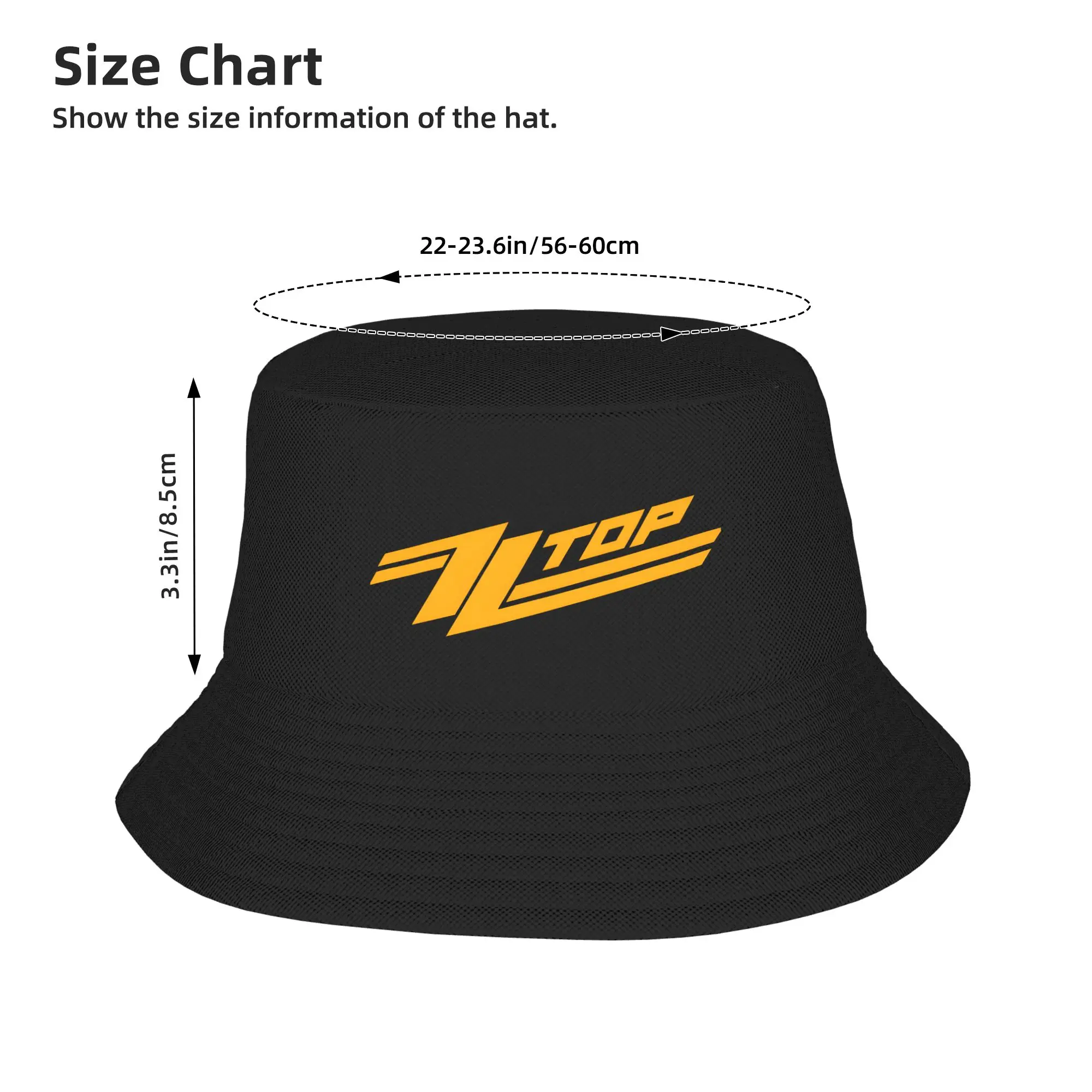 Nieuwe ZZ Top Logo Bucket Hat  - Outdoor Hunting Logo recensie en prijs